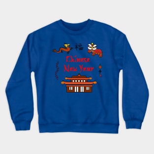 Chinese New Year symbols Crewneck Sweatshirt